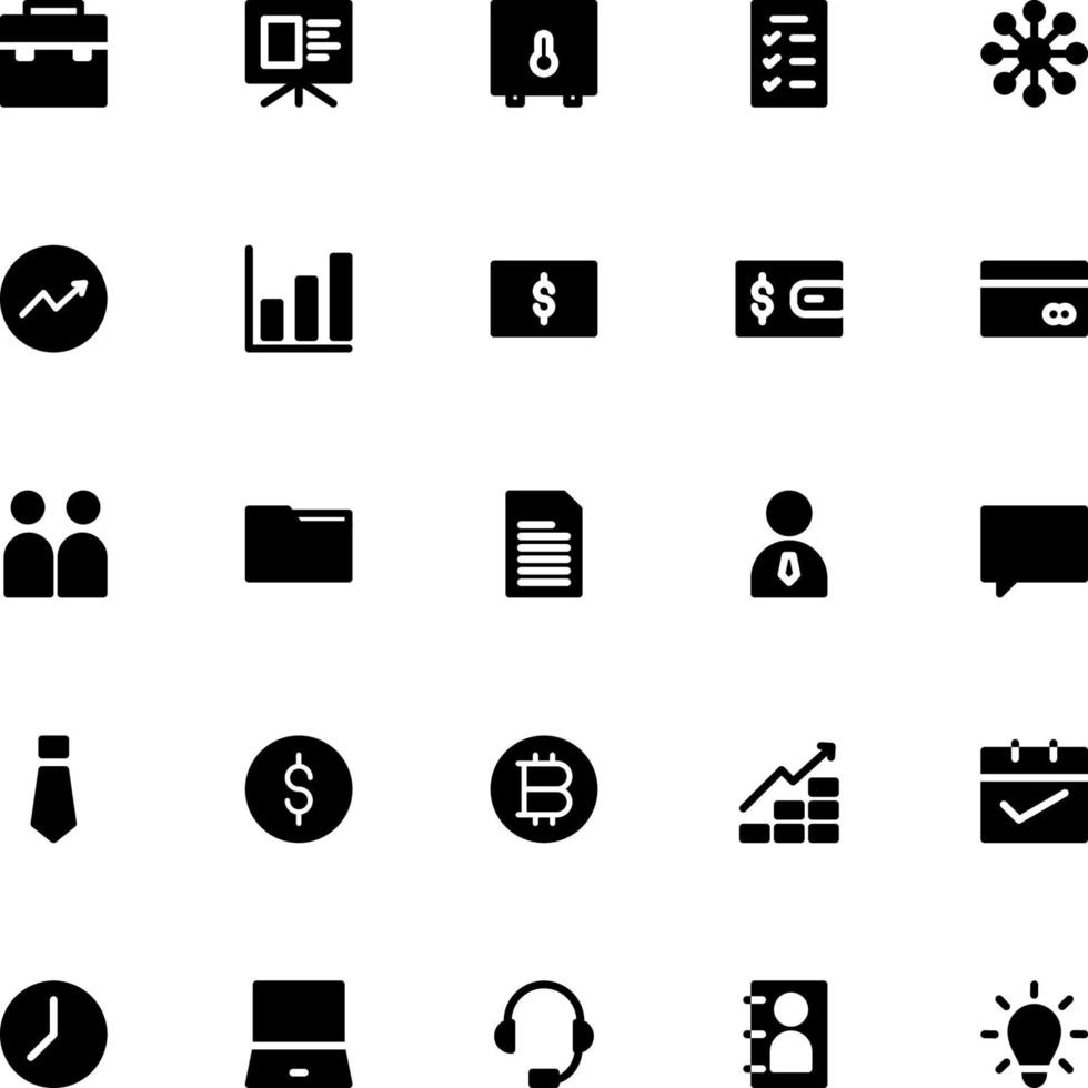 business and management Icons in solid Style for Any Purposes Perfect for Website Mobile App Presentation vector