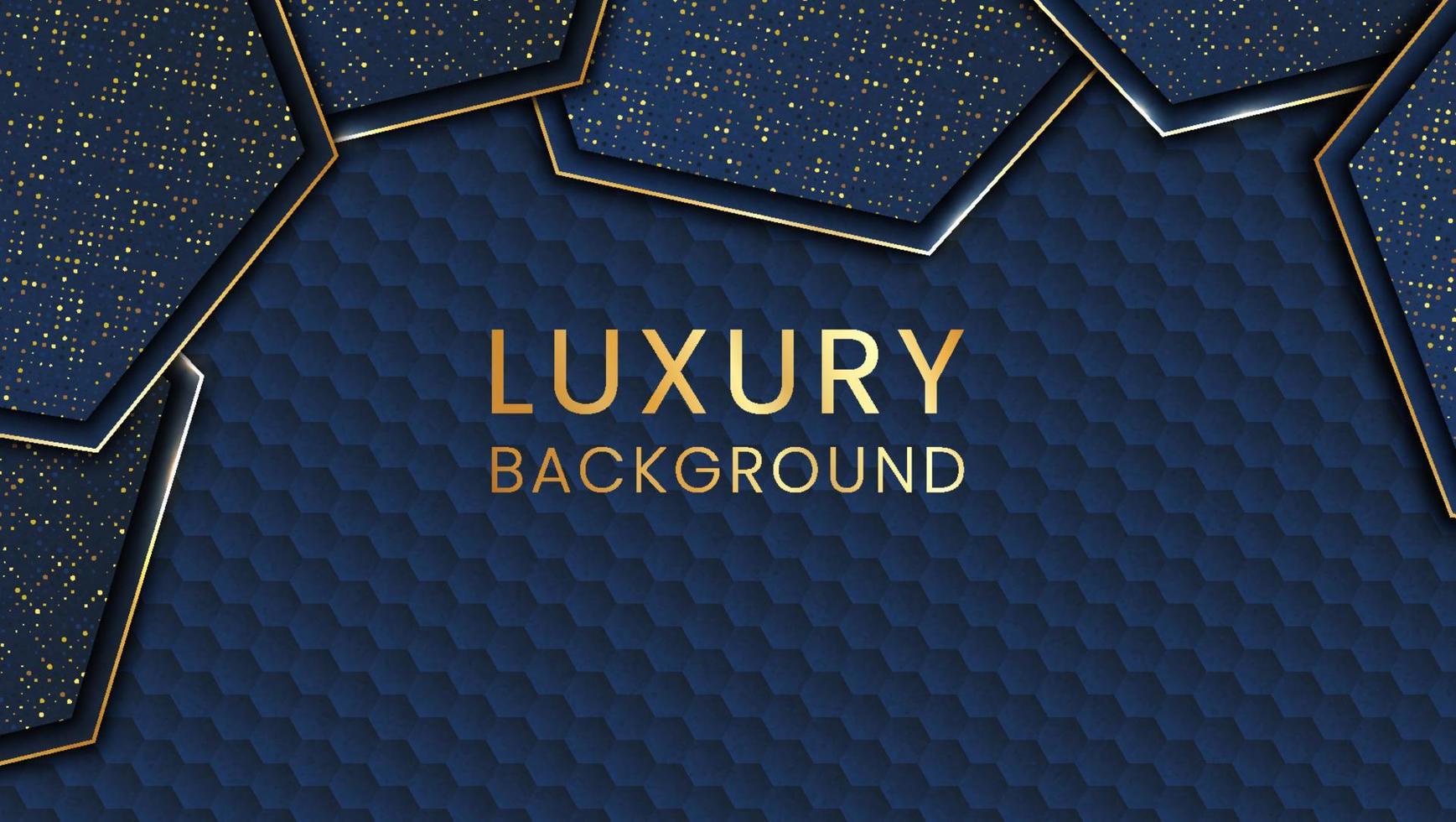 Elegant and Luxury background concept with gold and glitter texture and line. Vector Illustration