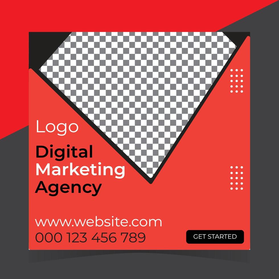 Digital Social media post design vector