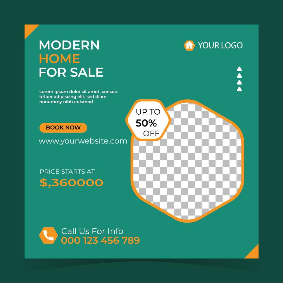 Fashion sale social media post vector