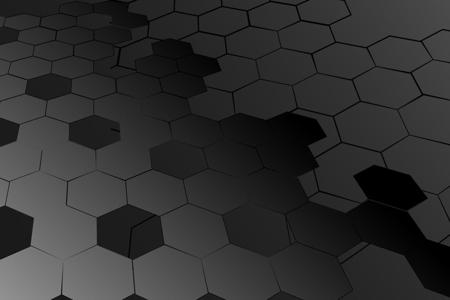 honeycomb abstract background from hexagons. 3D rendering of geometric polygons. vector