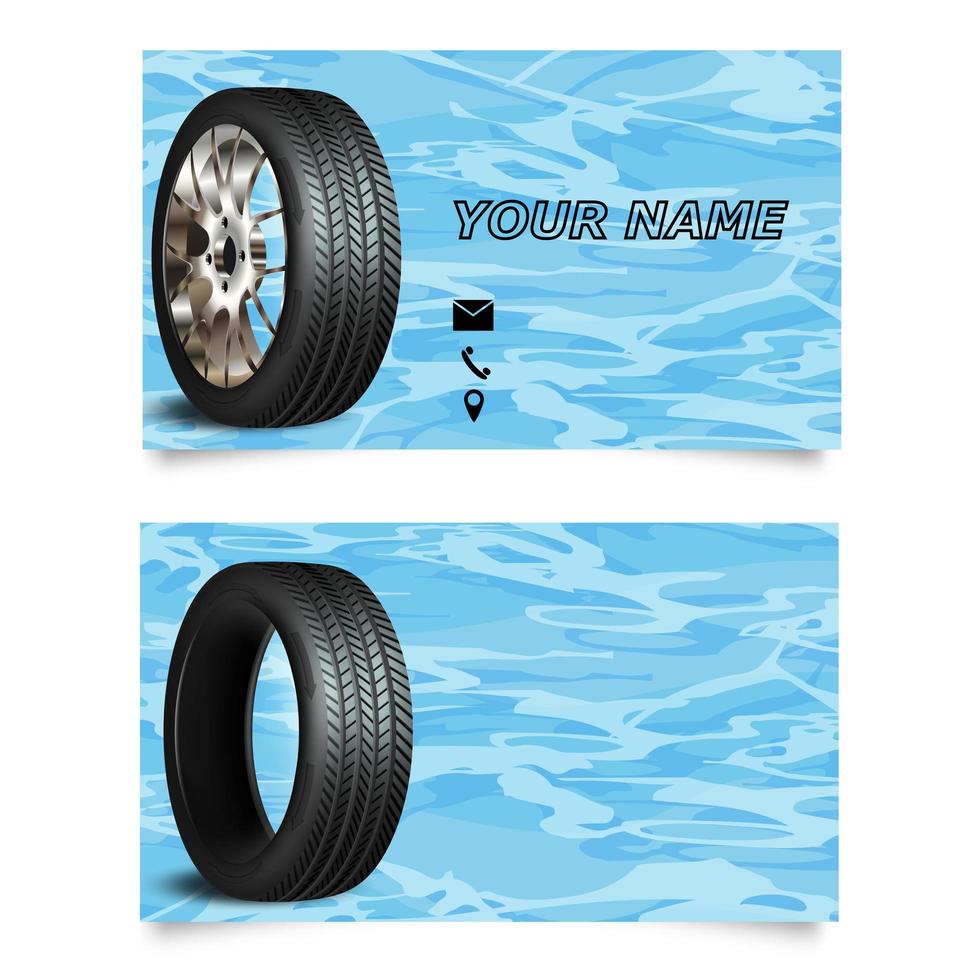 Visiting card for car company, sale and rental vector