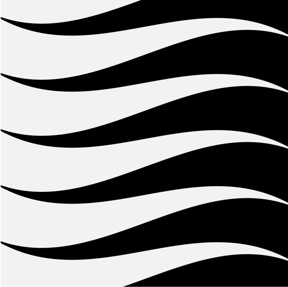 Striped black and white background vector