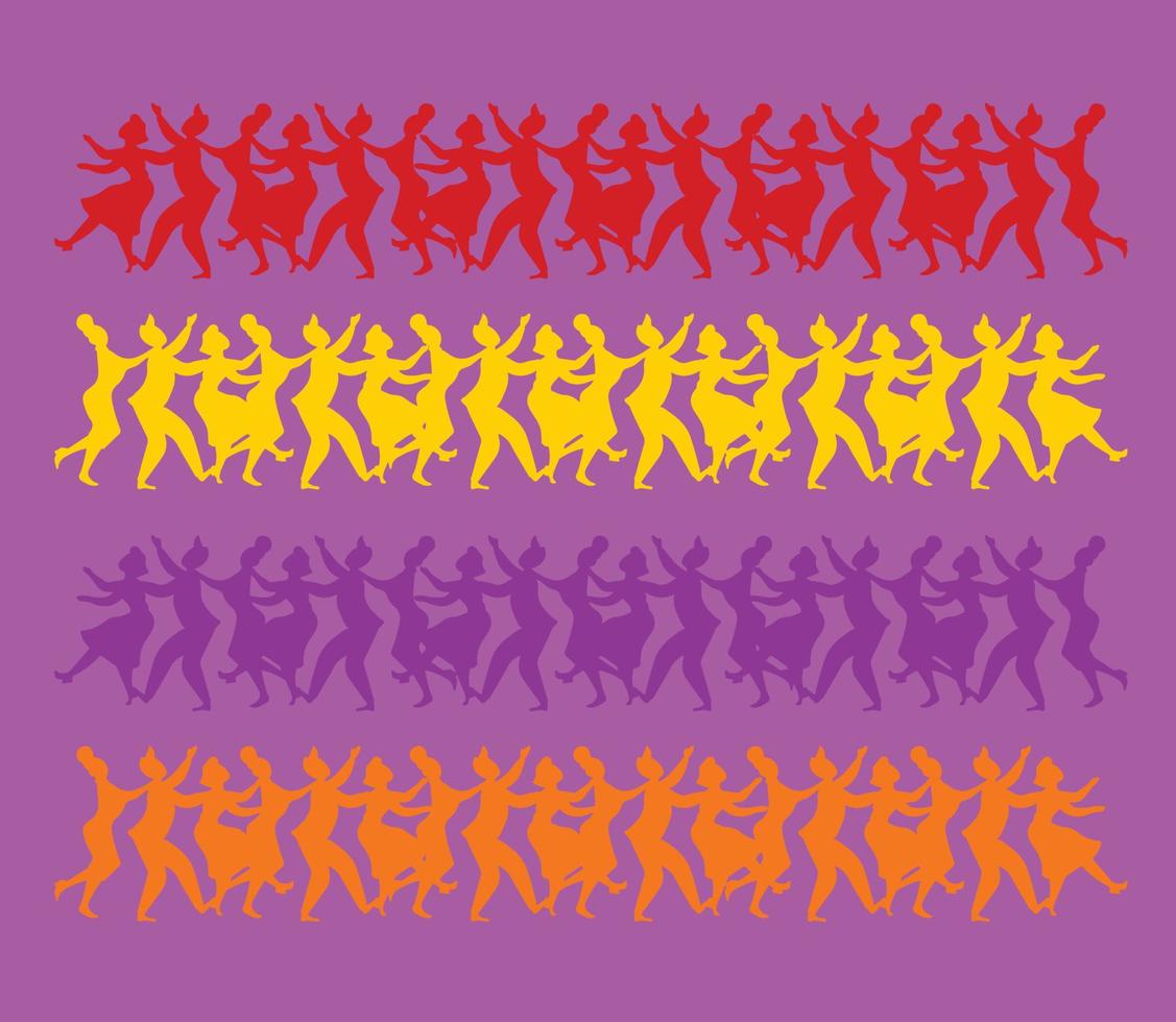 party dancers colorful background backdrop texture vector
