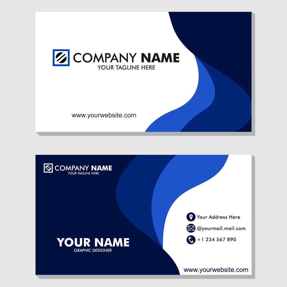 design template of business card, for business, corporate, company, business template, etc vector