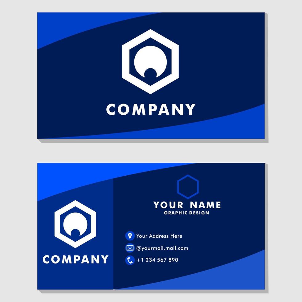 design template of business card, for business, corporate, company, business template, etc vector