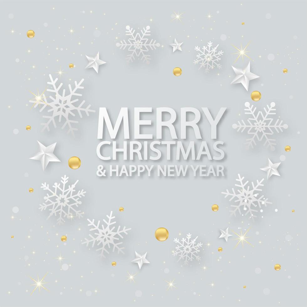 pancarta de venta de navidad. diseño de Navidad de fondo con copo de nieve blanco. cartel de navidad horizontal, tarjetas de felicitación, encabezados, sitio web. vector