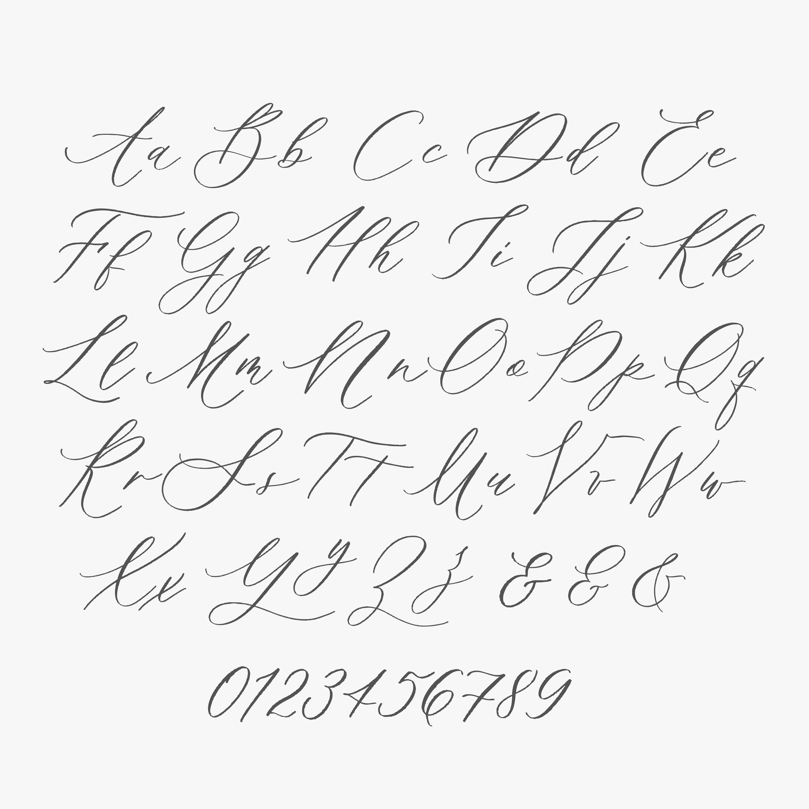 Modern calligraphy Alphabet.Wedding Monogram, Logo, Invitation. 5093396