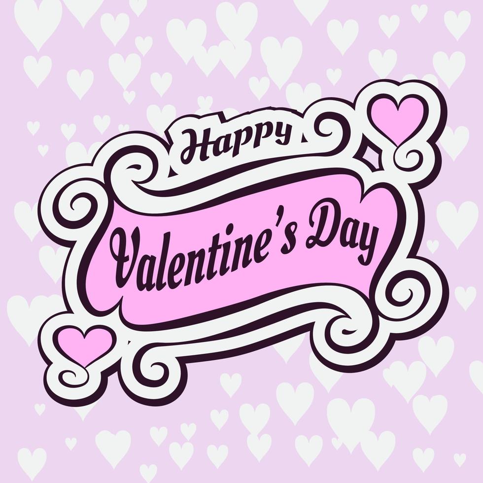valentine theme background vector