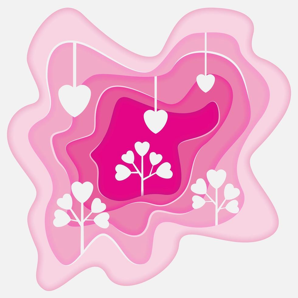 valentine theme background vector