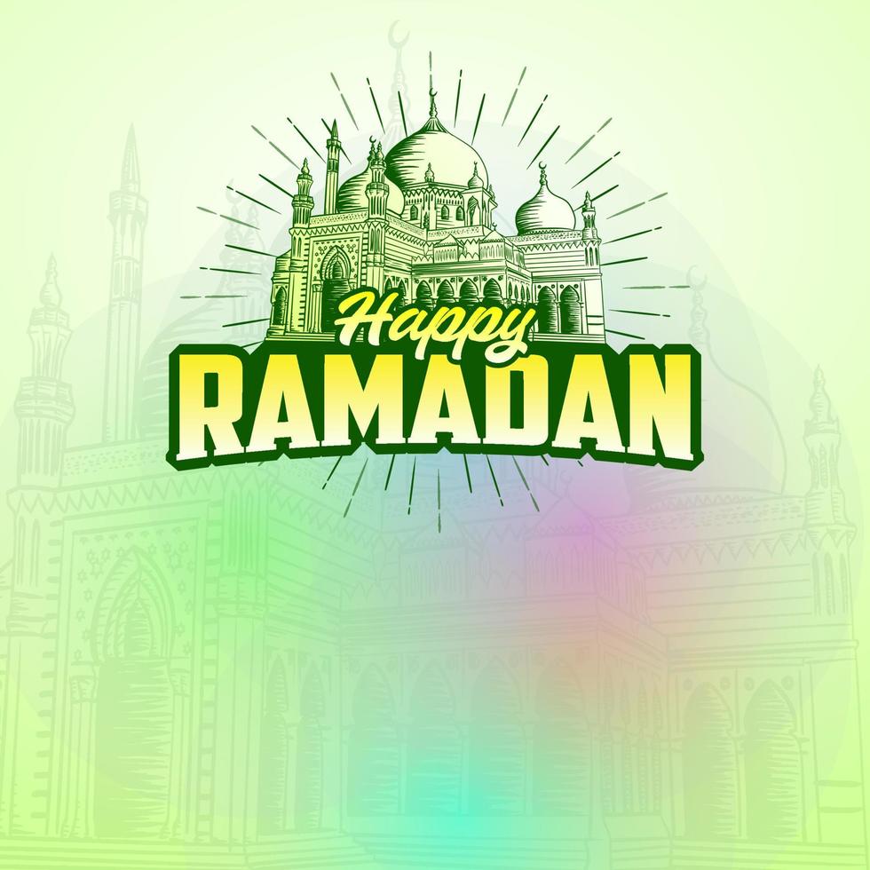 ramadan kareem theme background vector