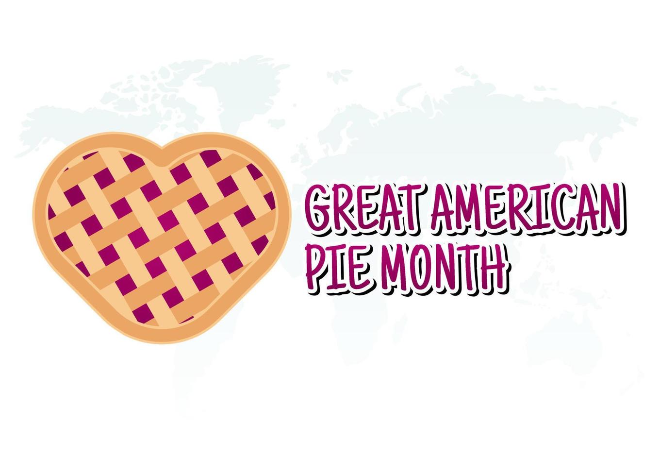 vector graphic of great american pie month good for great american pie