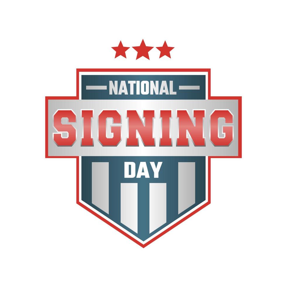 vector graphic of national signing day good for national signing day