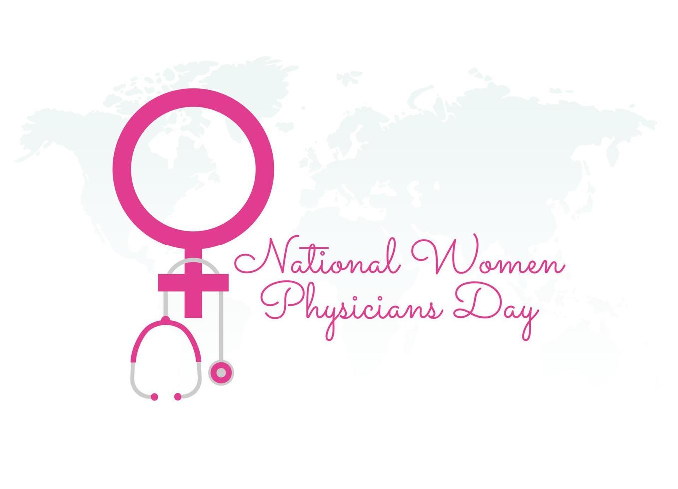 vector graphic of national women physicians day good for national women physicians day celebration. flat design. flyer design.flat illustration.