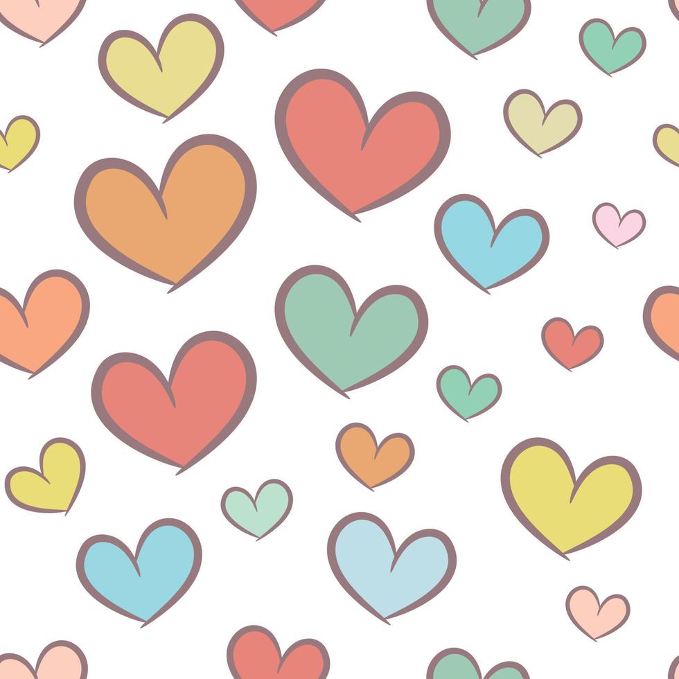 Heart Very beautiful seamless pattern design for decorating, wallpaper, wrapping paper, fabric, backdrop and etc. vector