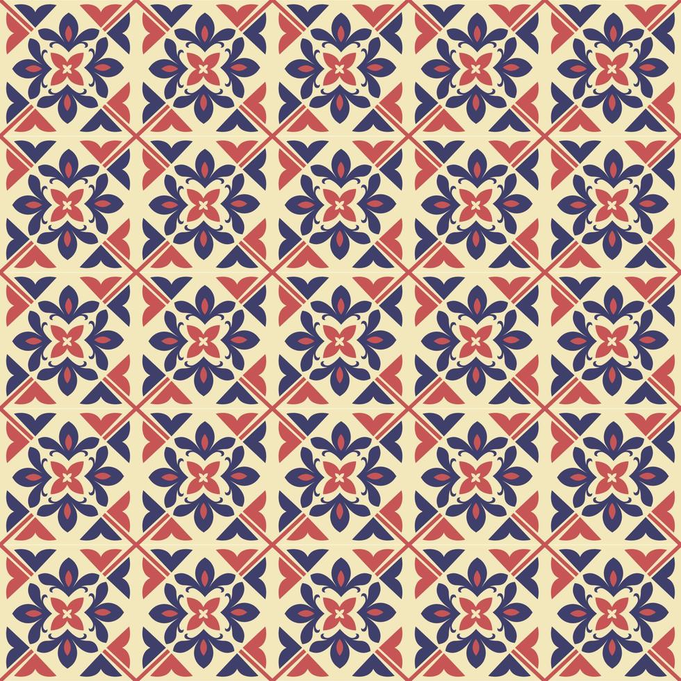 pattern design elements symmetrical petals sketch retro design vector