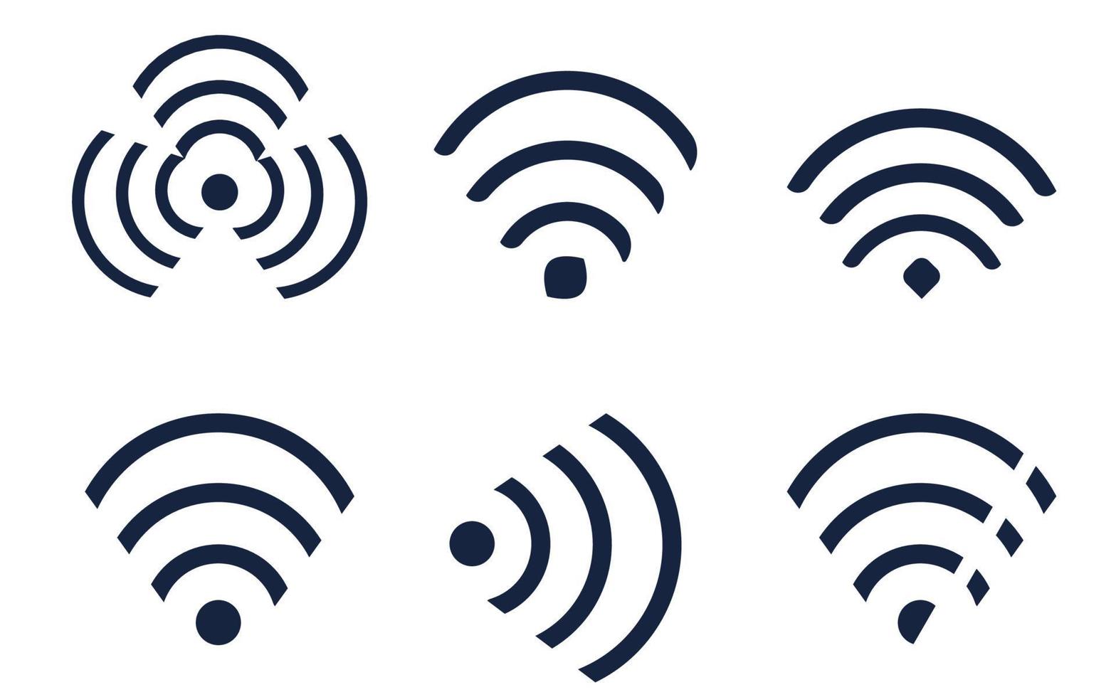 establecer iconos wi-fi icono flat.on fondo blanco. ilustración vectorial vector