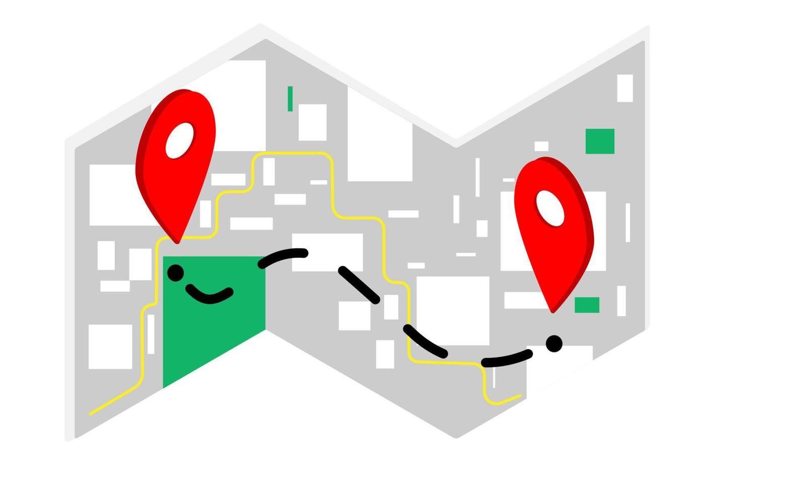GPS.navigator pin verifier red on white background.Vector illustration vector