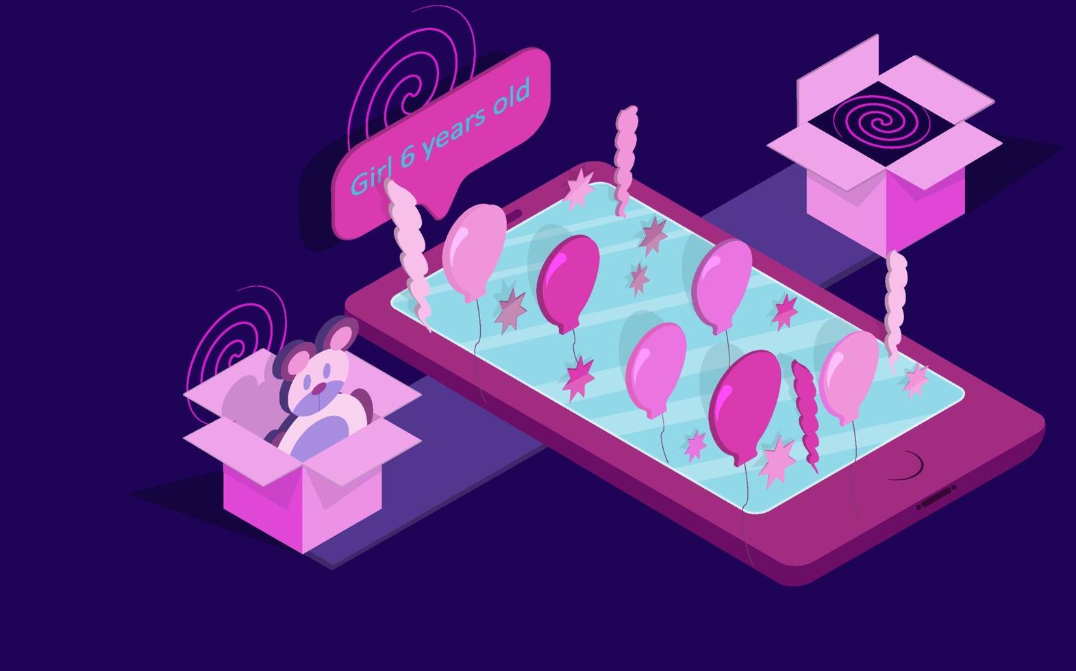 Isometric composition.New technologies.Gadgets. Vector illustration