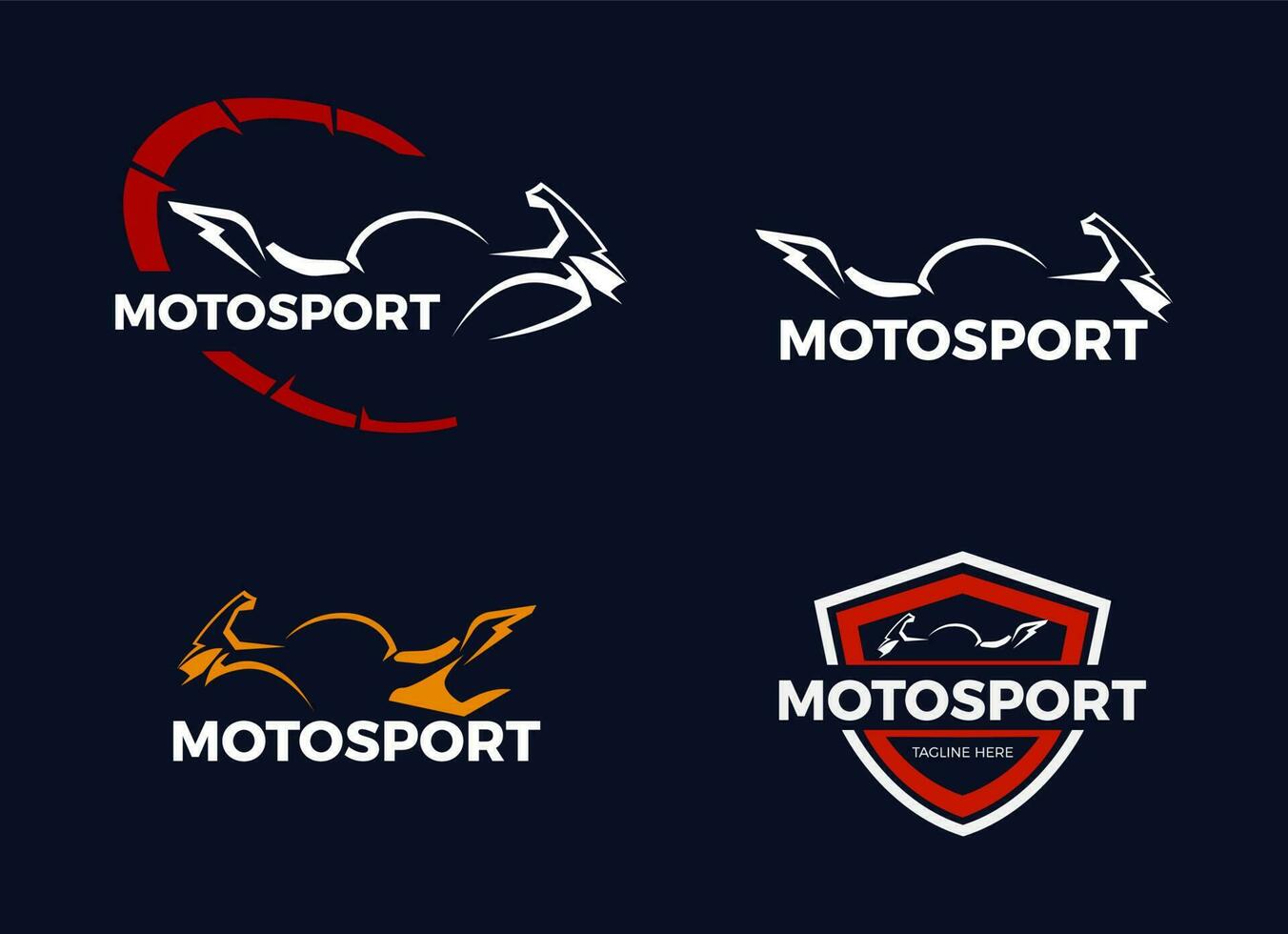 plantilla de diseño de logotipo de motocicleta. vector