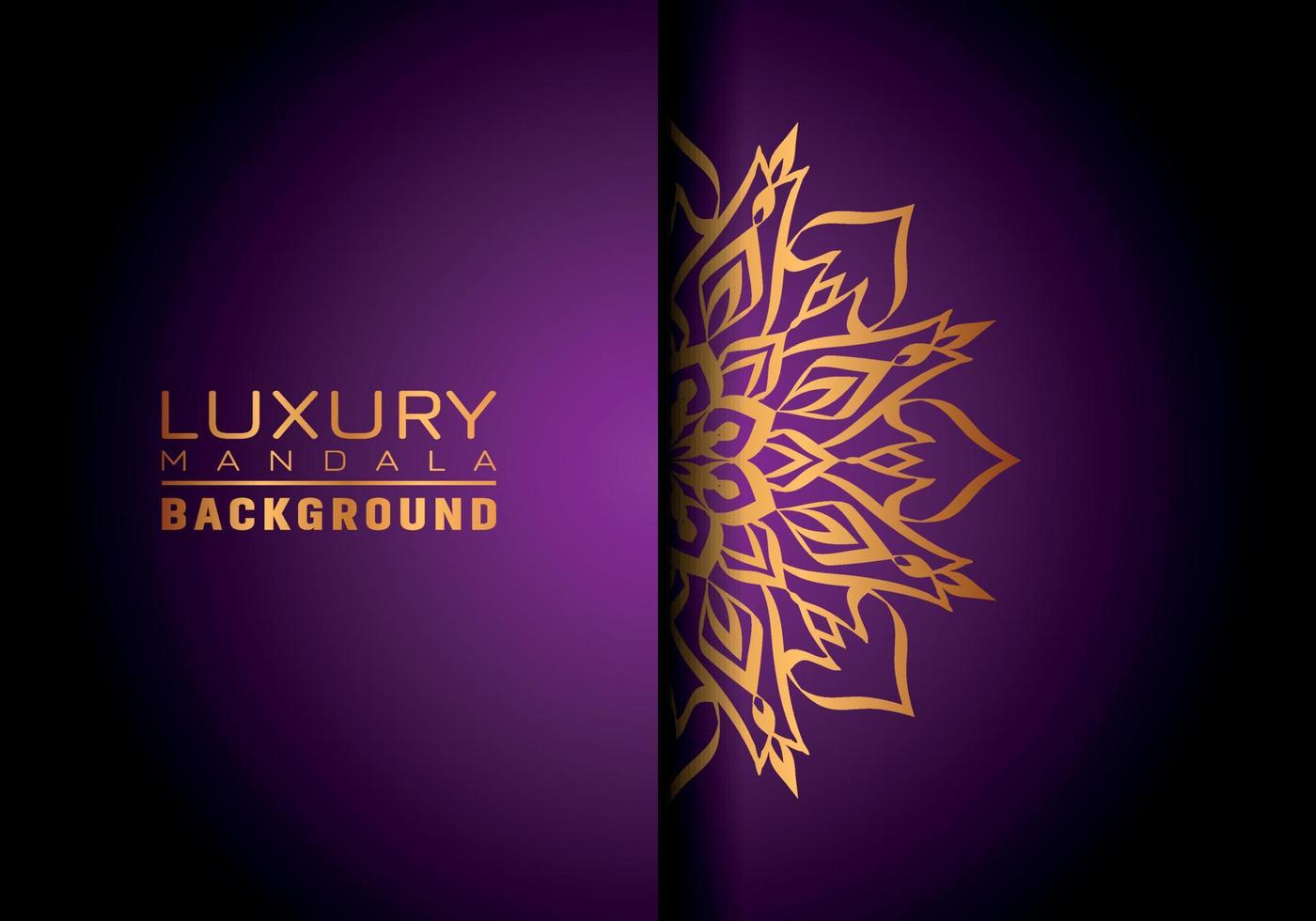 Luxury ornamental mandala logo background, arabesque style. vector