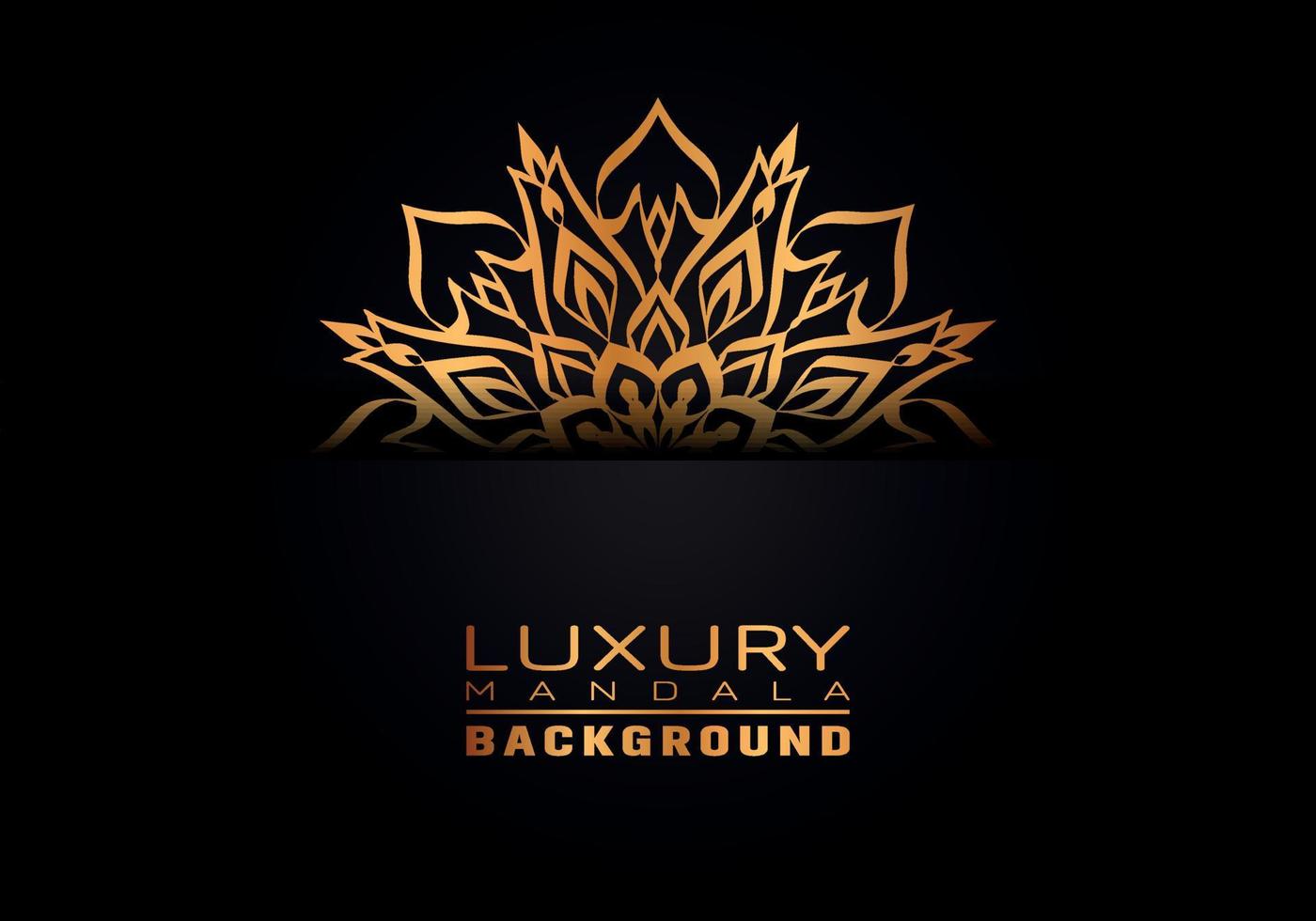 Luxury ornamental mandala logo background, arabesque style. vector