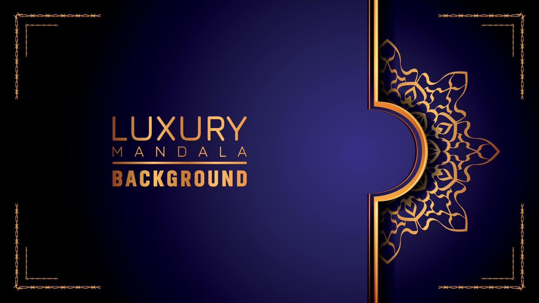 Luxury ornamental mandala logo background, arabesque style. vector