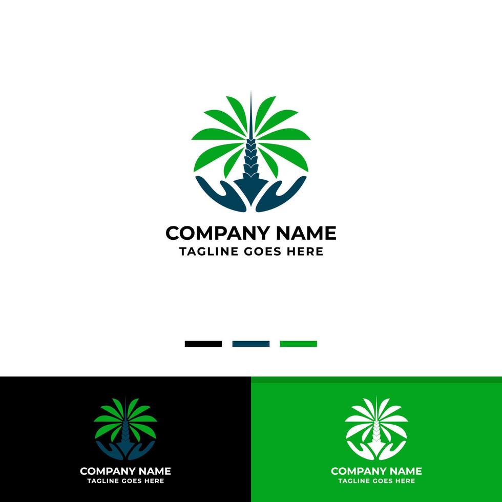 Palm Tree Group Logo vector