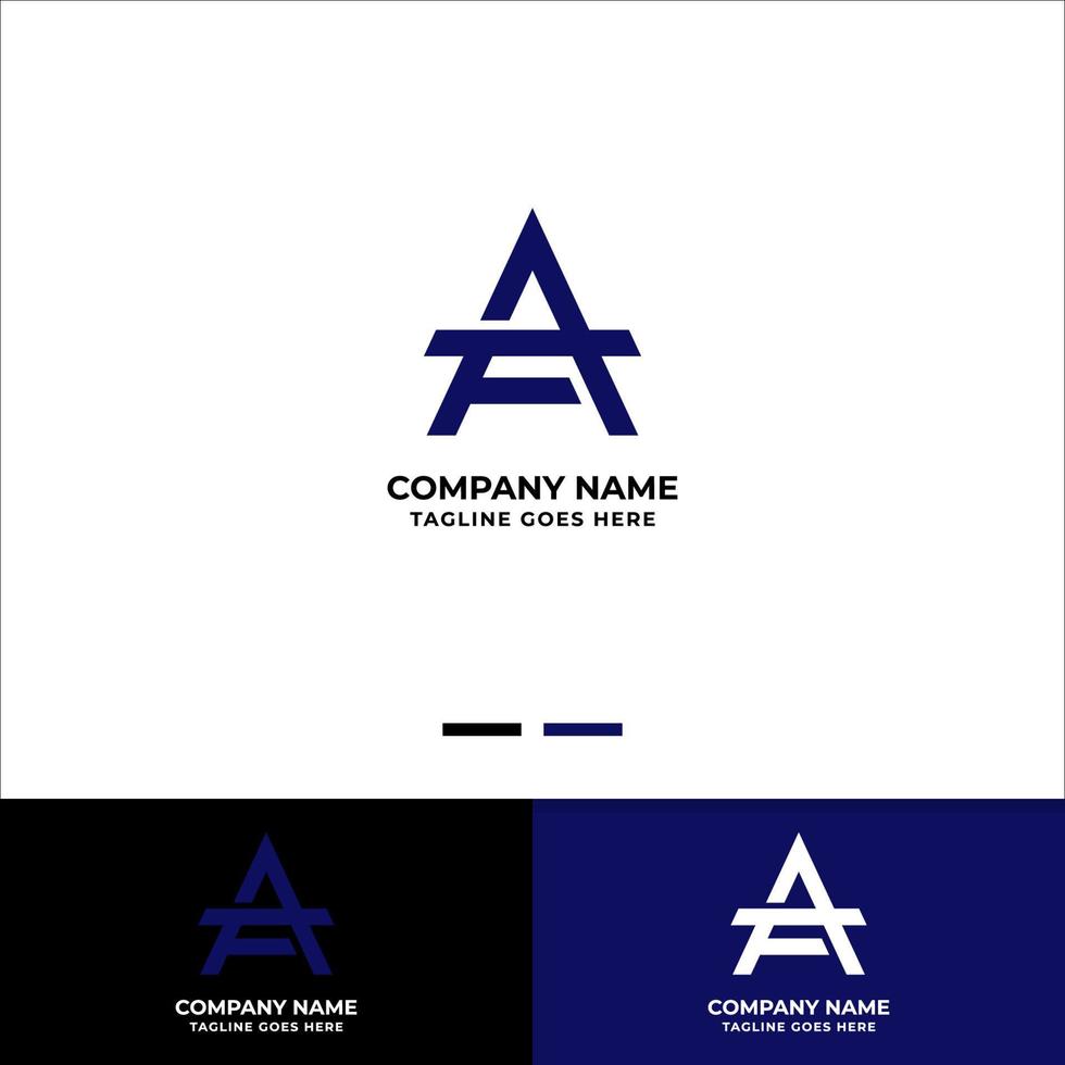 Letter AF architecture logo vector