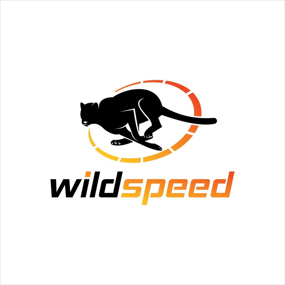 Animal Vector Running Cheetah