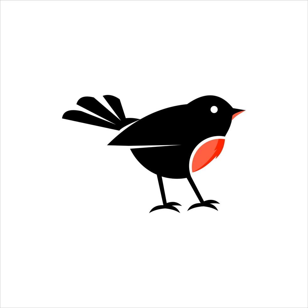 Robin Bird Animal Doodle Vector