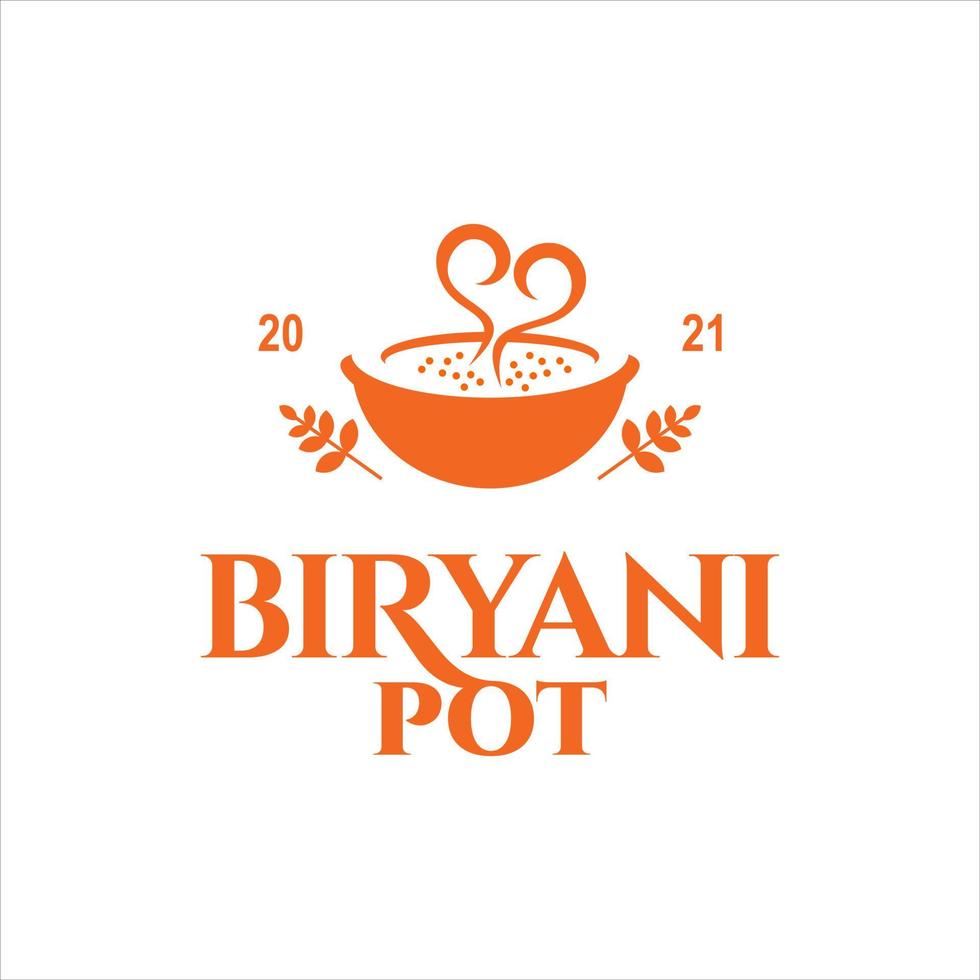 biryani plato tradicional indio comida vector