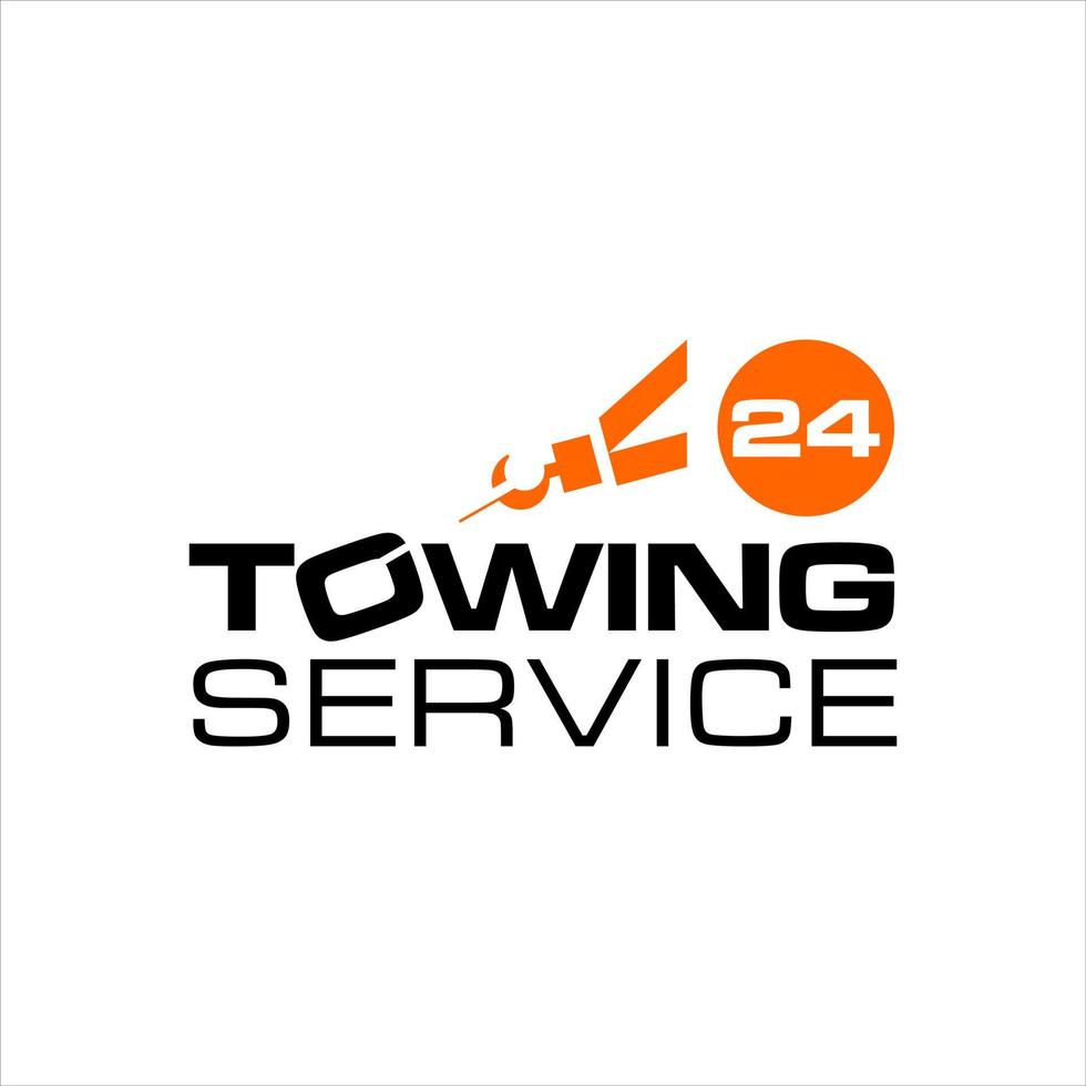 Tow Service Logo Business Template Vector