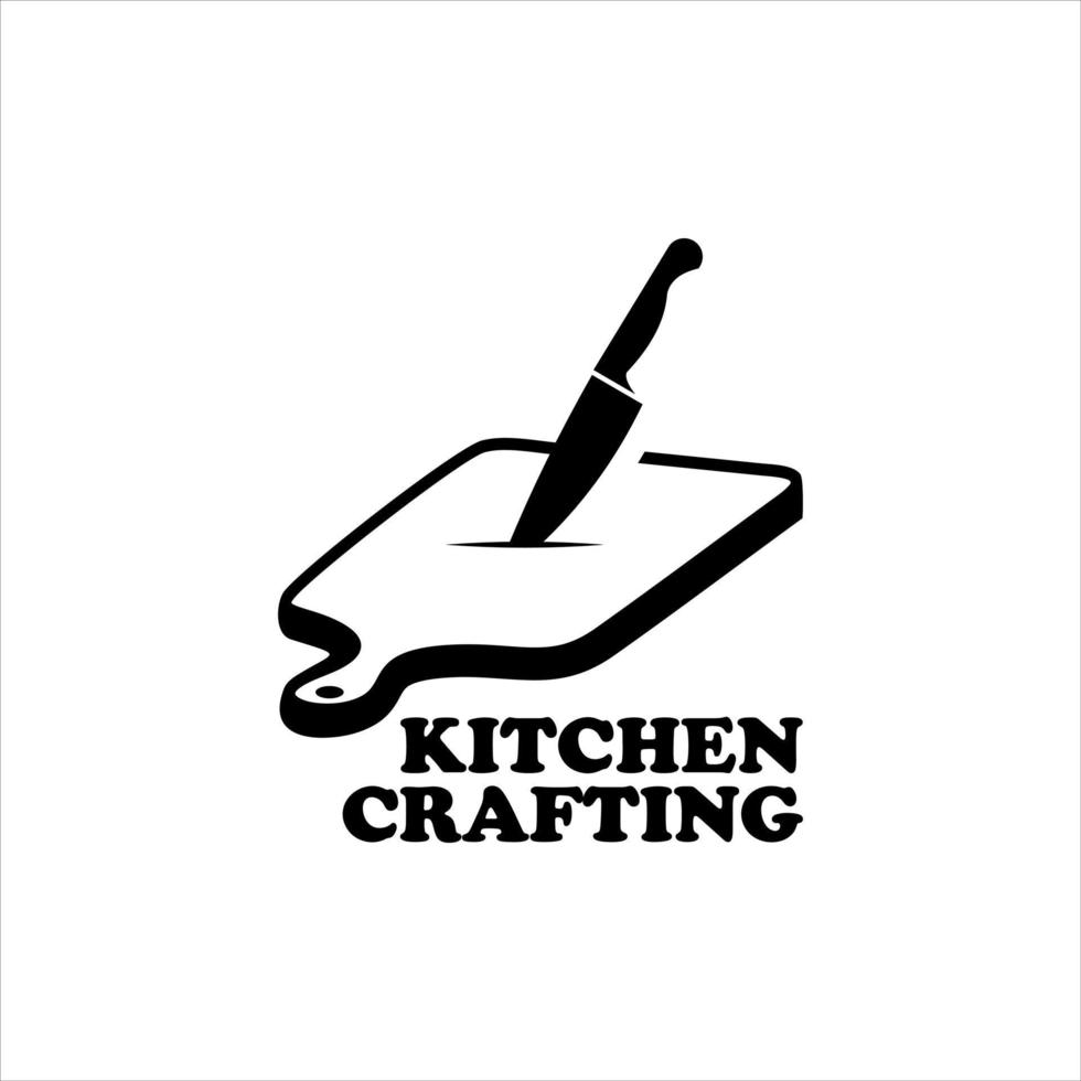 Culinary Illustration with Kitchen Cutting Board vector