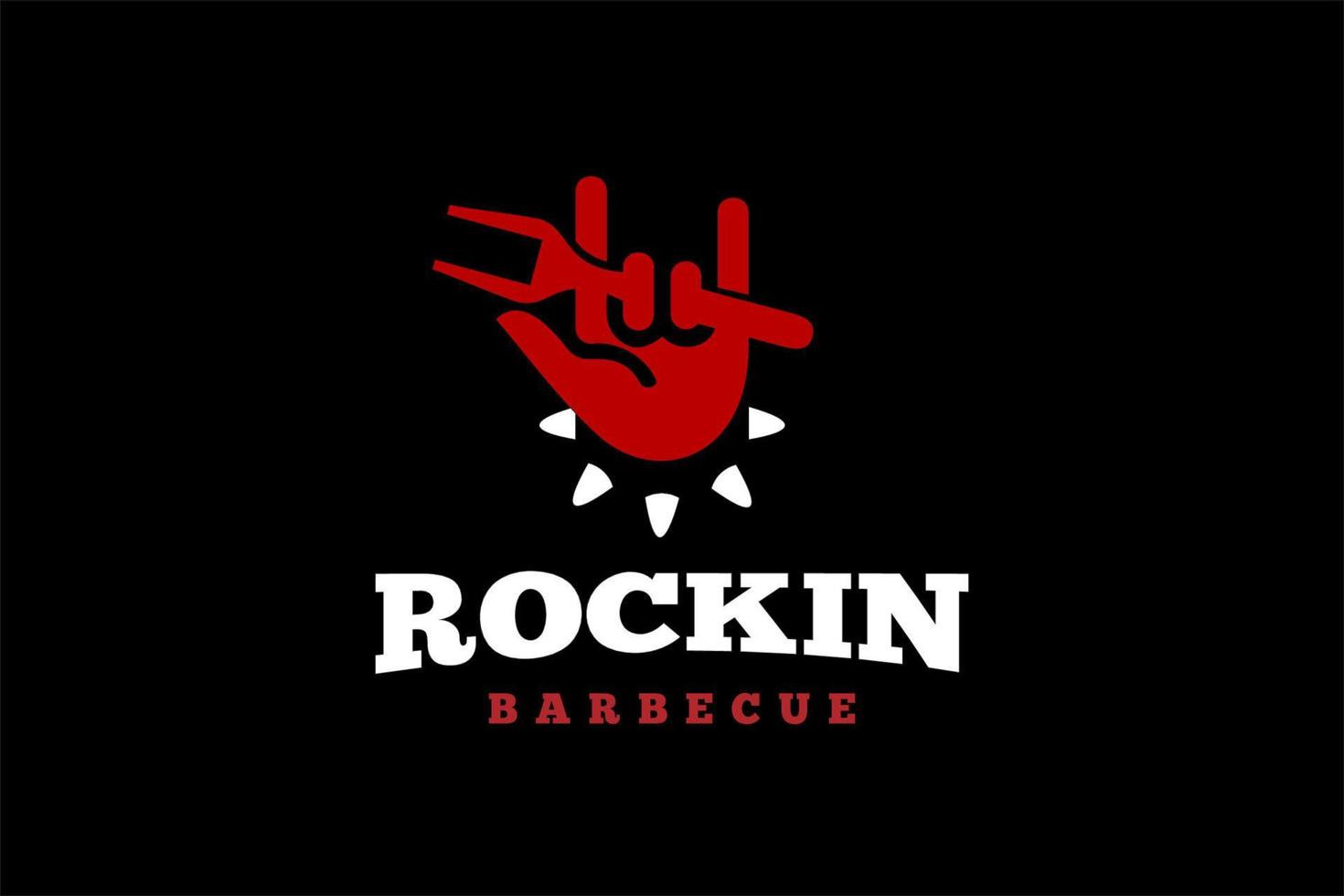 fun fork hand culinary illustration vector