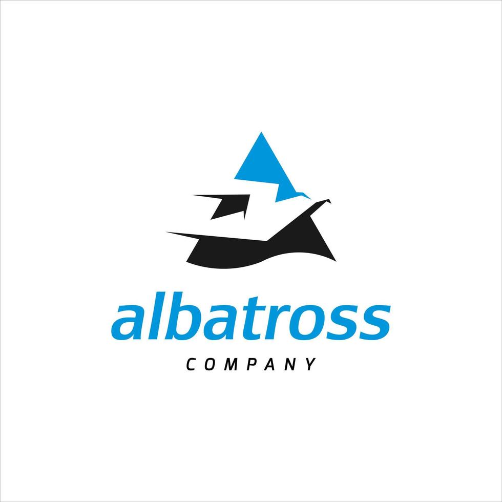 vector abstracto pájaro albatros