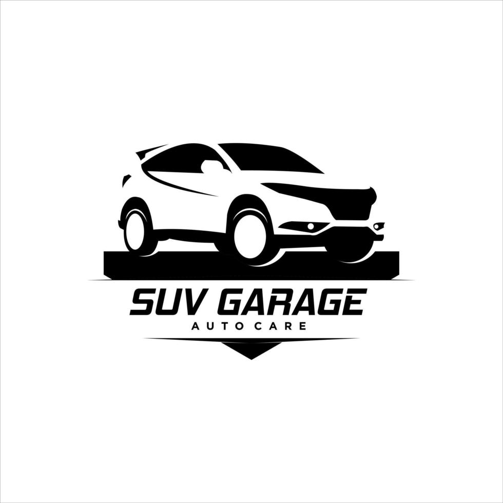 insignia de vector de suv de cuidado automático