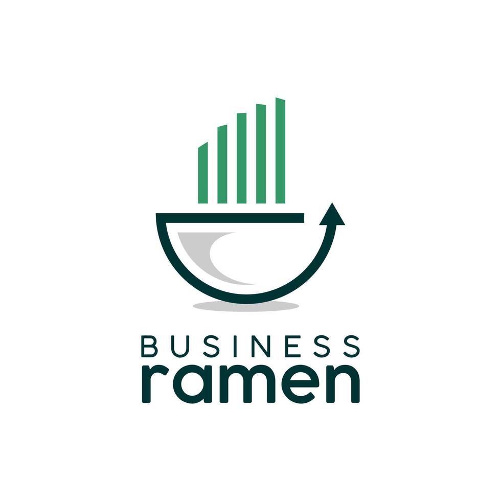 vector de barra de ramen juguetón de negocios