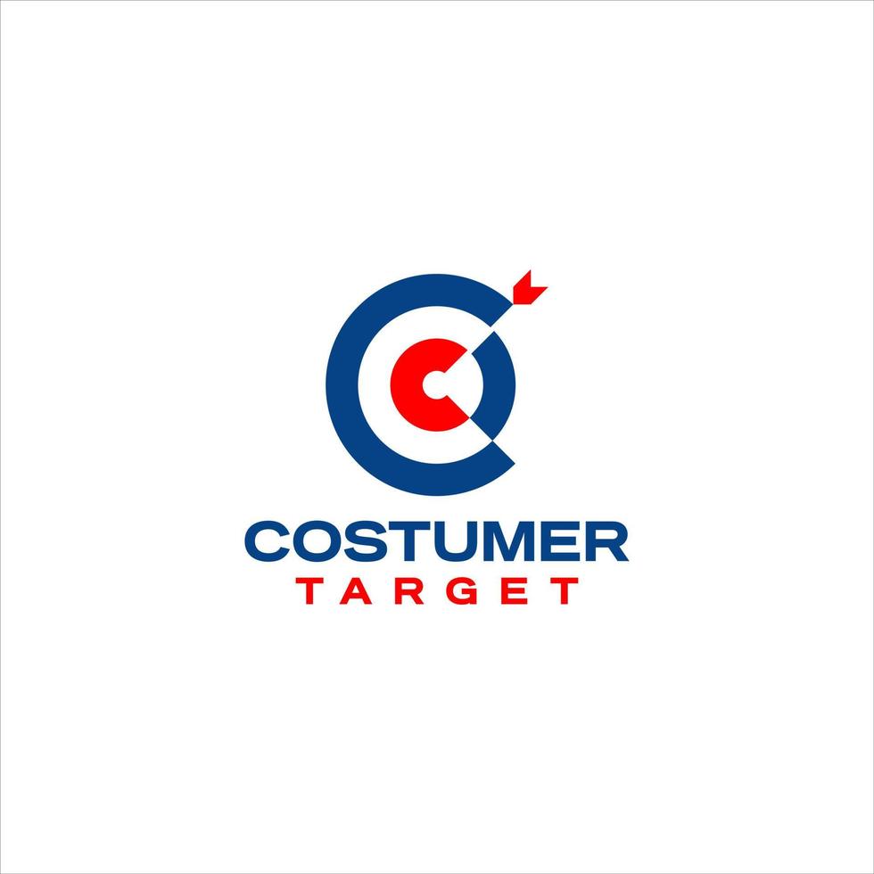 target logo arrow and bull eye circle vector