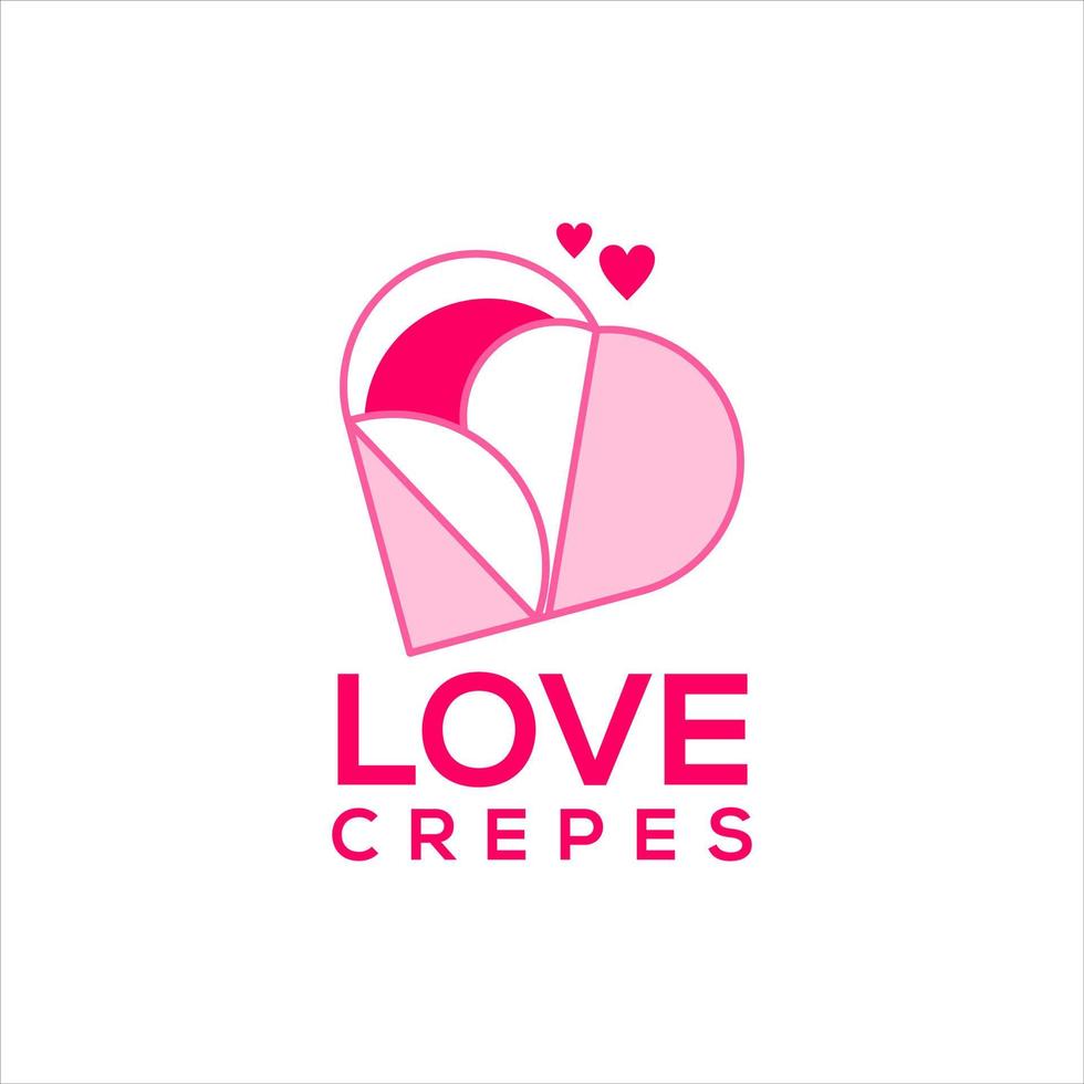 crepes logo food art bakery vector