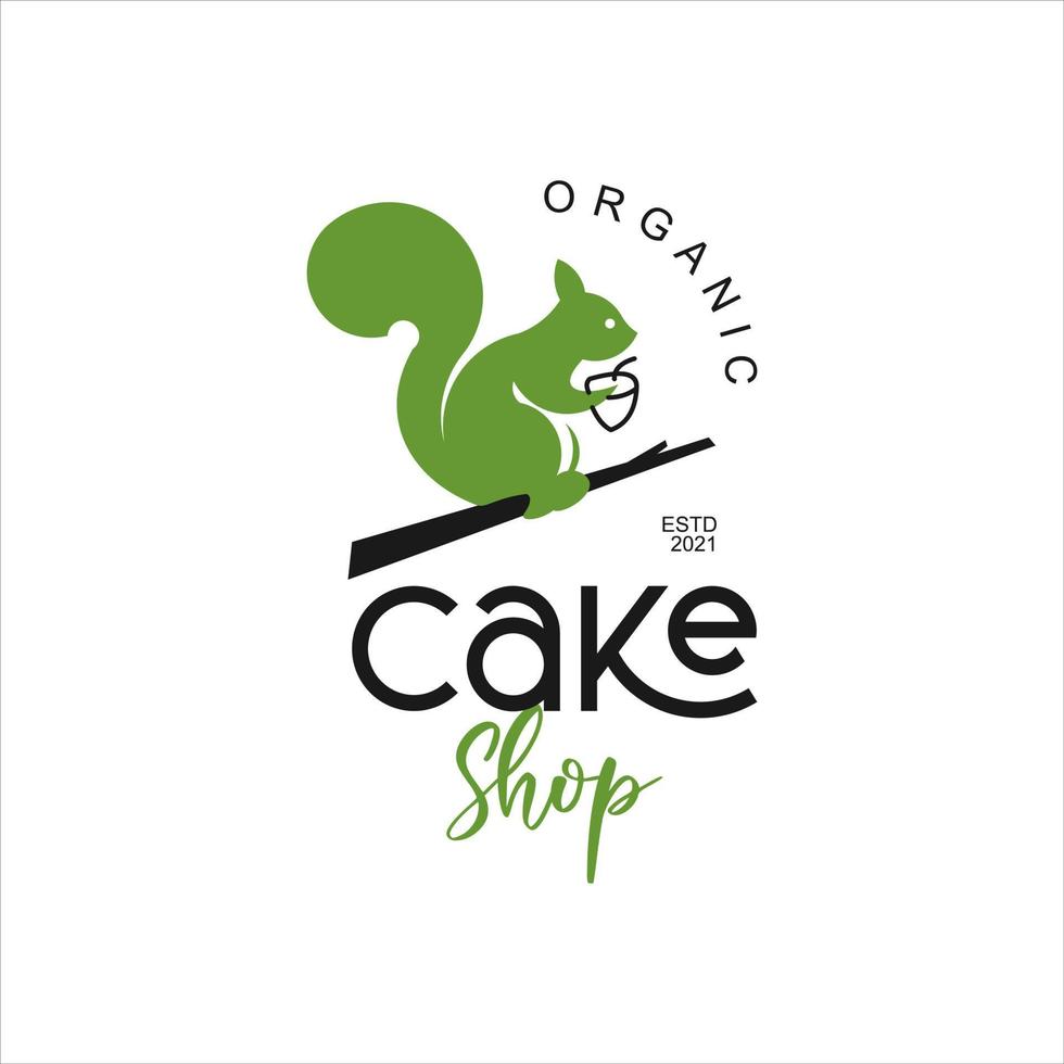 Organic Bakery Cake and Cookies Label vector