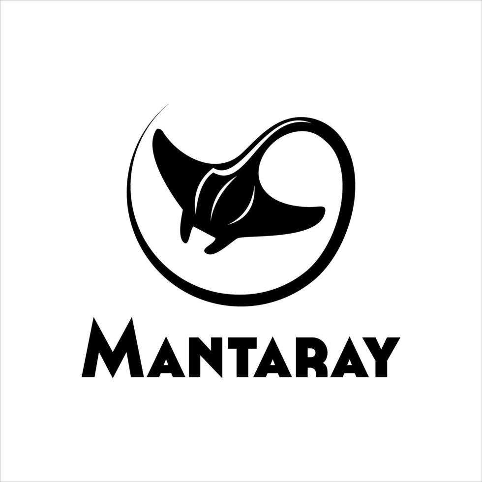 manta stingray design animal vector