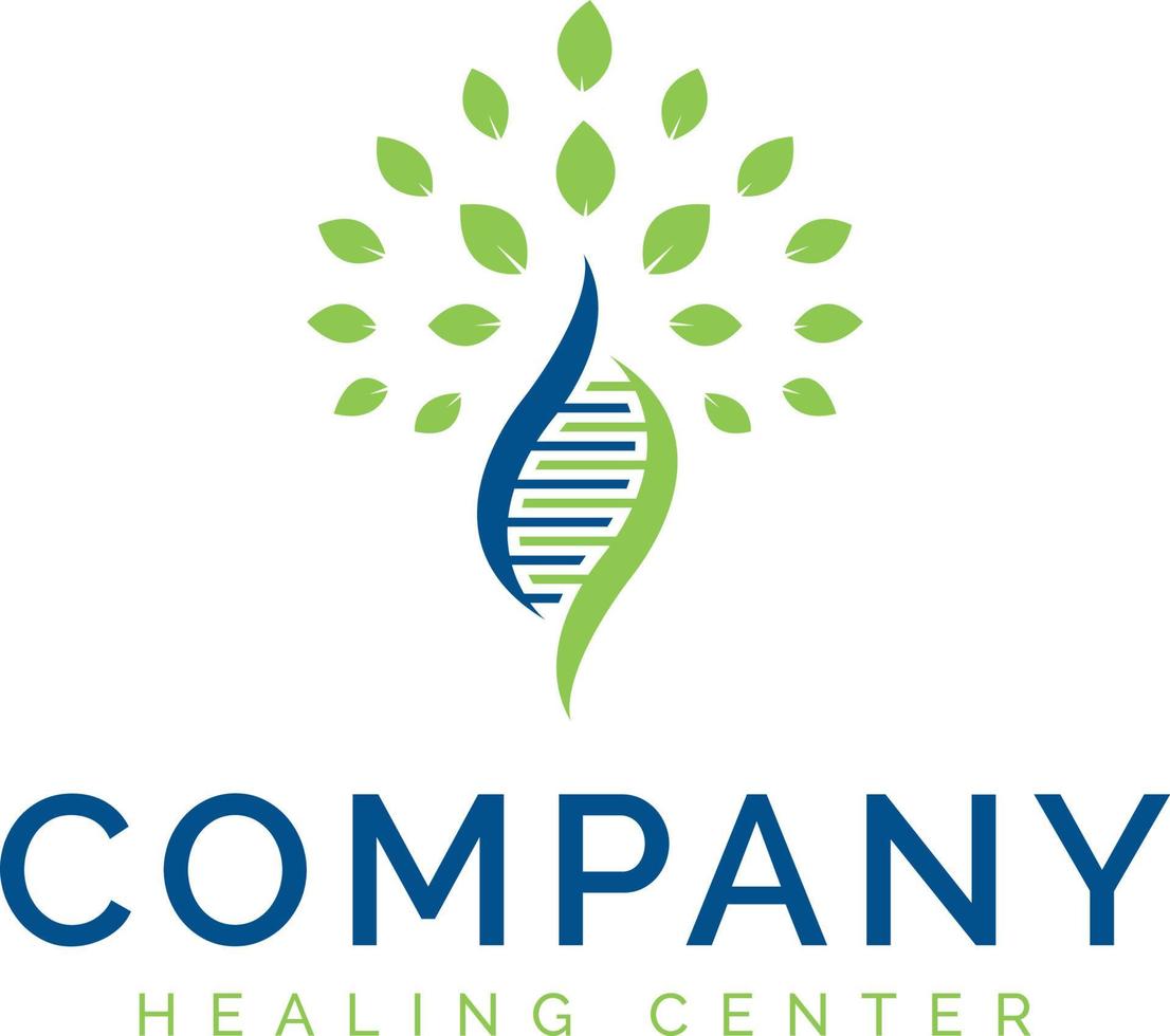 Healing center logo design symbol vector