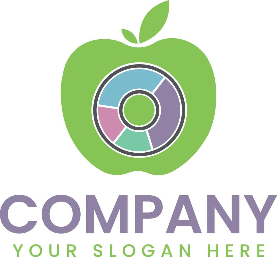 Diet logo vector symbol