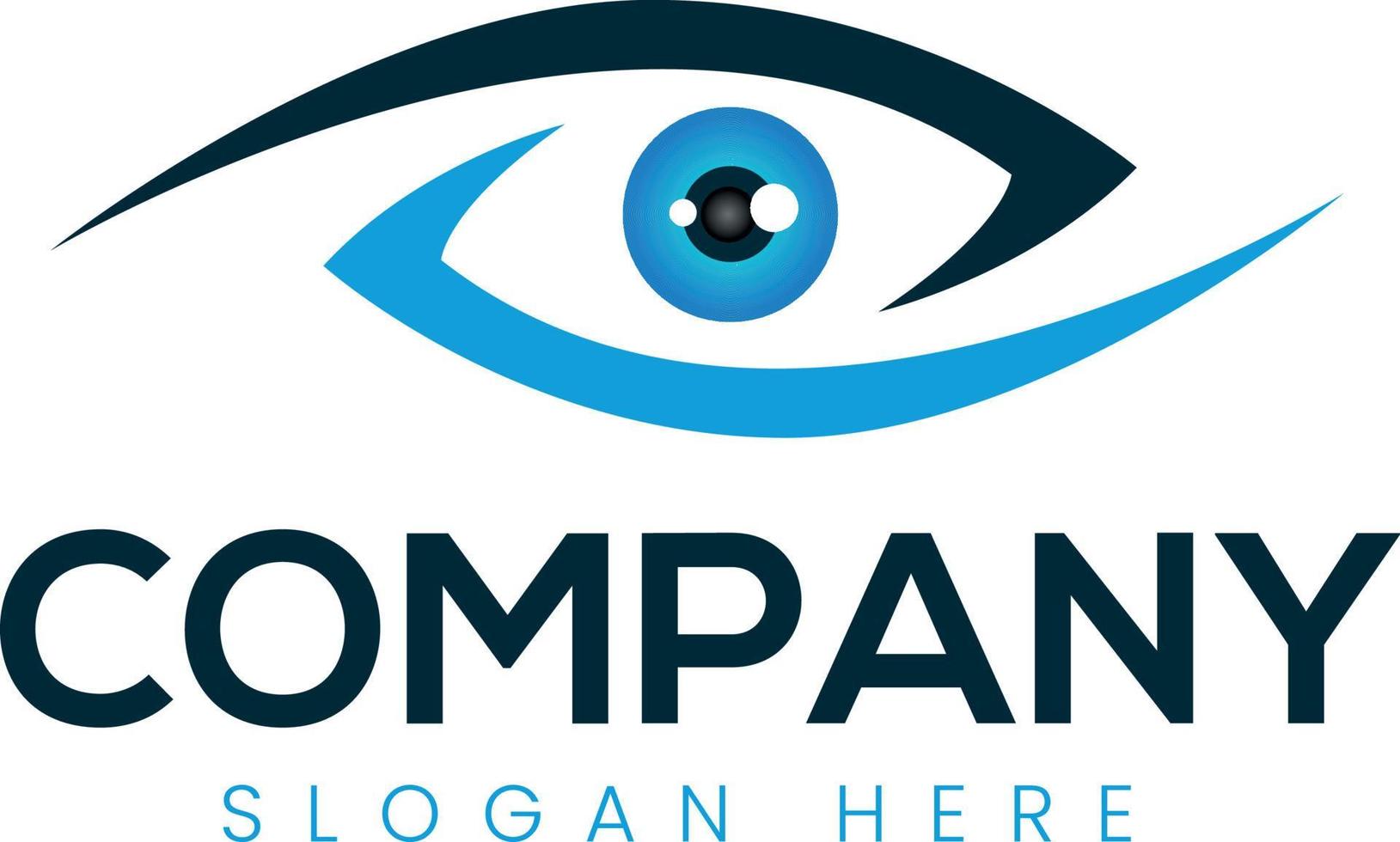 Eye care logo vector symbol