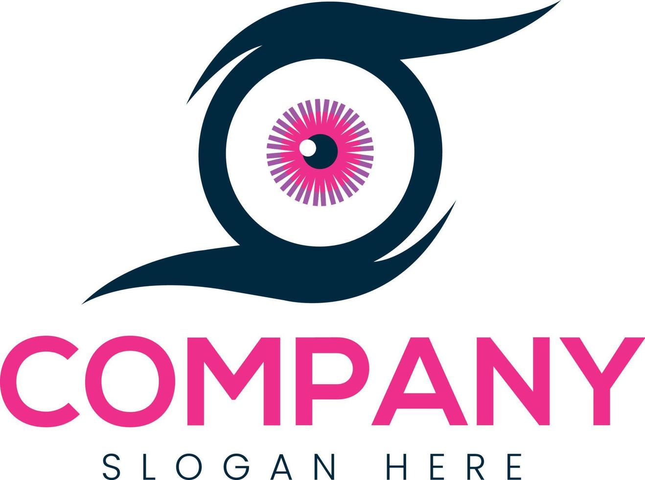 Eye care logo vector symbol