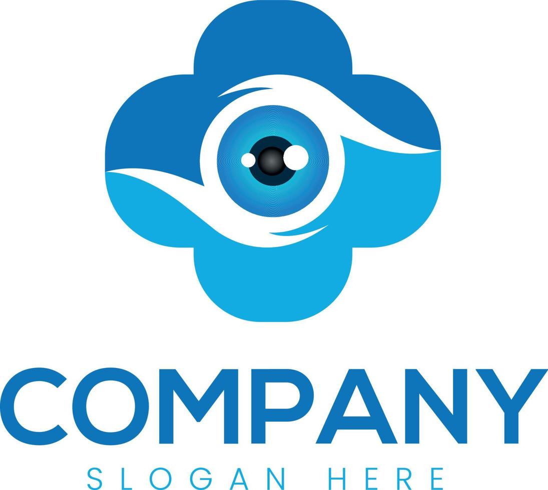 Eye care logo vector symbol