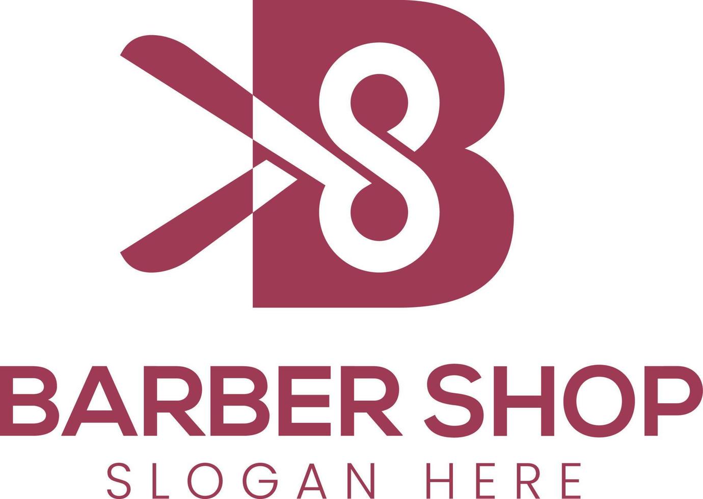 Barber Shop Logo Design Symbol vector