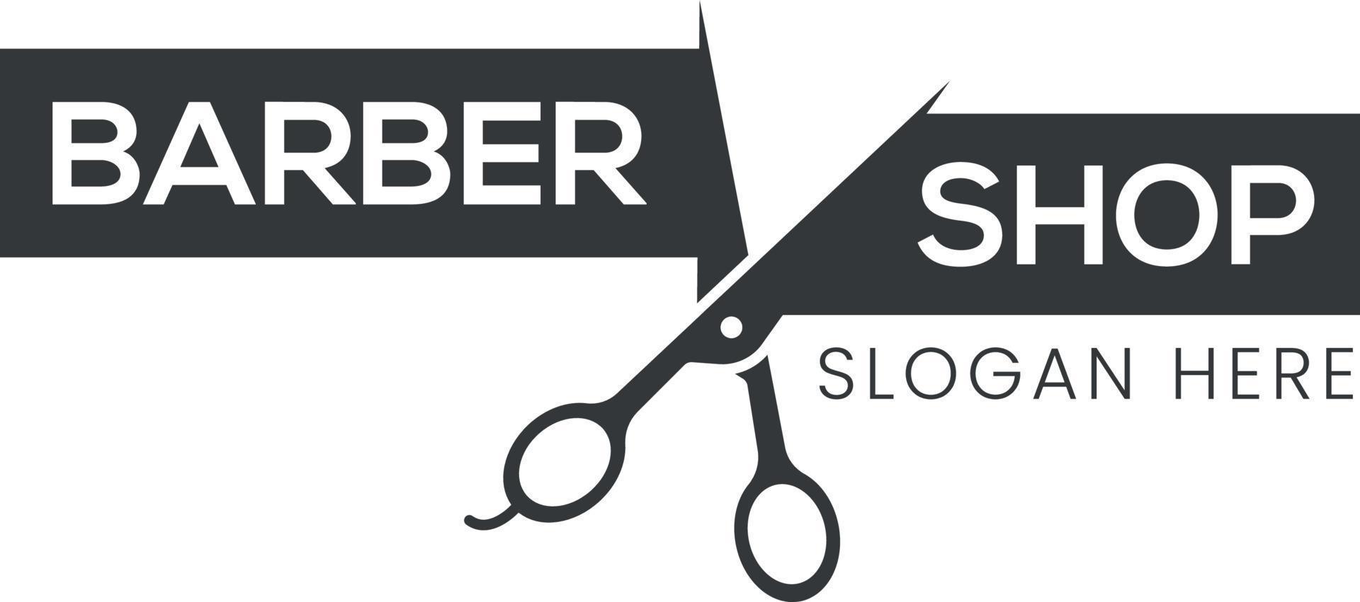 Barber Shop Logo Design Symbol vector