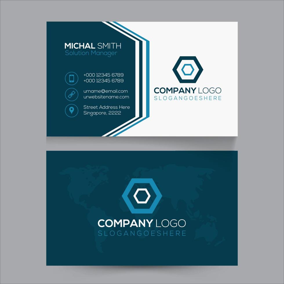 Creative Business Card Template Design vector